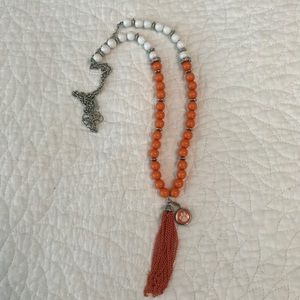 Clemson-themed necklace 🐯